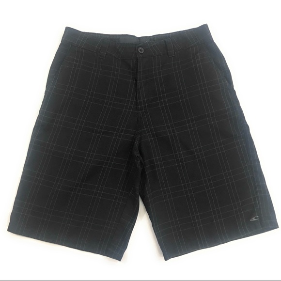 O'Neill Other - O’Neill Mens Black Plaid Flat Front Chino Short 32